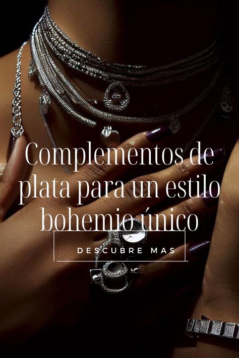 "Sumérgete en el encantador mundo del estilo bohemio con nuestra selección de accesorios de plata. Descubre la mejor joyería y detalles de plata que añadirán un toque de atracción y brillo a tus conjuntos inspirados en lo bohemio. Desde anillos con diseños intricados hasta collares llamativos y pulseras delicadas. Abraza tu espíritu libre interior y brilla con elegancia bohemia. ¡Explora ahora!"