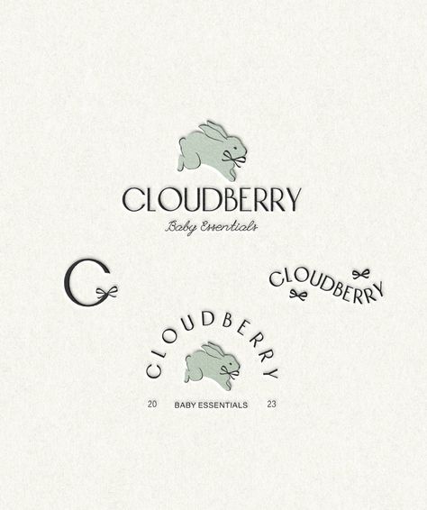 A Sneak at Cloudberry 🐇🤍 That offers premium baby essentials for joyful parenting! 🍼👩‍🍼 Cloudberry offers toddlers and baby tableware essentials with everything parents need to start the baby on its feeding journey! 🍼👶 More from this brand coming soon... . . . . . ________ Logo design, whimsical brand logo, pastel baby brand, bowtie, coquette baby brand logo, bow crest design, whimsical baby branding, baby toddler accessories #logodesign #brandidentity #babybrand #branddesign #creati... Baby Branding Packaging, Coquette Logo, Baby Brand Identity, Pastel Graphic Design, Baby Logo Branding, Cute Logo Design, Aesthetic Logo Design, Whimsical Branding, Bow Logo