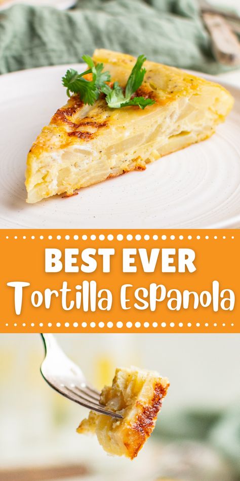 Spanish Frittata Potatoes, Potato Tortilla Spanish, Potato And Egg Omlet, Potato Omelette Spanish, Spanish Omelette Recipe Spain, Spanish Omlet Recipes Easy, Spanish Egg And Potato Tortilla, Tortilla Espanola Recipe Spain, Potato Omelette Recipe