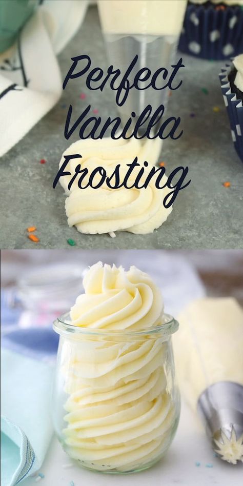 Vanilla Frosting Recipe, Vanilla Frosting Recipes, Easy Vanilla Cake Recipe, Frosting Recipes Easy, Cake Frosting Recipe, Cake Recipes Easy Homemade, Monster Cupcakes, Oreo Cupcakes, Vanilla Buttercream Frosting