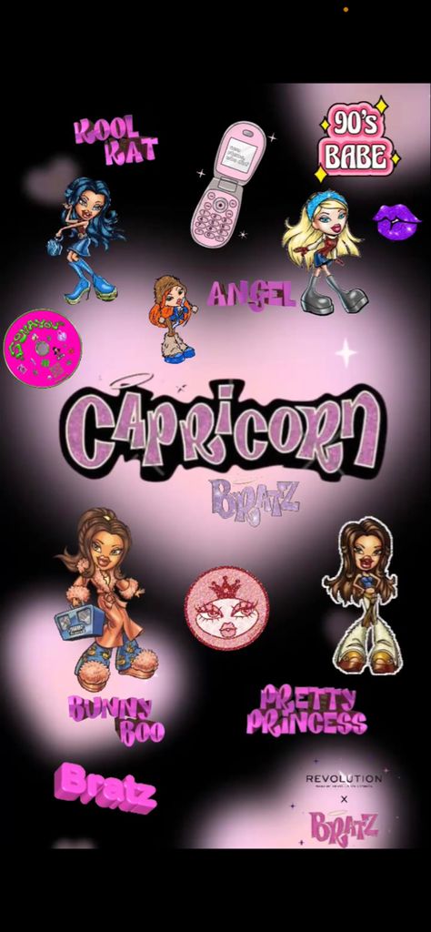 Capricorn Bratz Iphone Wallpaper for Lock screen or home screen Zodiac Signs Wallpaper Capricorn, Capricorn Wallpaper Iphone, Capricorn Background, Bratz Wallpaper Iphone, Capricorn Wallpaper, Bratz Wallpaper, Capricorn Art, Capricorn Zodiac Sign, 3d Wallpaper Iphone