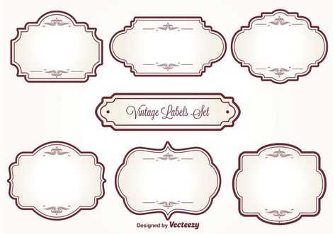 Vintage Labels Printables Free, Vintage Labels Printables, Desain Merek, Labels Printables Free Templates, Printable Label Templates, Molduras Vintage, Etiquette Vintage, Labels Printables Free, Bakery Logo Design