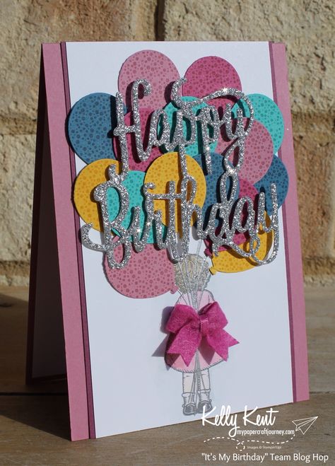 Birthday Cards Diy Handmade Easy, Birthday Cards Unique, Diy Birthday Cards, Cricut Birthday Cards, 50th Birthday Gag Gifts, Balloon Cards, Book Decoration, Handmade Greeting Card Designs, Cricut Birthday