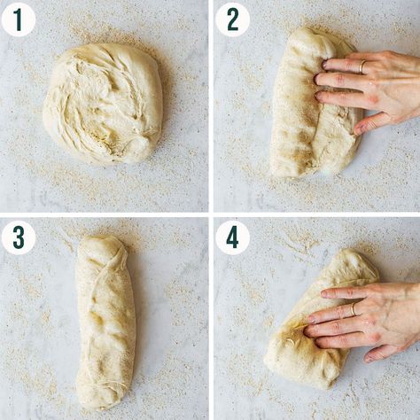 How to Shape a Sourdough Boule - The Baked Collective How To Shape Sourdough Boule, Mini Sourdough Boules, Shape Sourdough Bread, Sourdough Boule, Sourdough Pizza Dough, Flour Alternatives, Homemade Sourdough, Sourdough Pizza, Bread Shaping