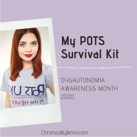 Pots Survival Kit, Pots Flare Up, Emergency Food Kit, Chronic Illness Humor, Food Kit, Illness Humor, Dysautonomia Awareness, Dysautonomia Pots, Autonomic Nervous System