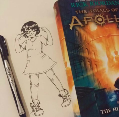 Meg McCaffrey one of her coolest drawings Meg Toa Fanart, Trials Of Apollo Meg, Meg Mccaffrey And Lester Fanart, Apollo And Meg Fanart, Meg Mccaffrey Fanart, Coolest Drawings, Meg Mccaffrey, Apollo Percy Jackson, Percy Jackson Movie