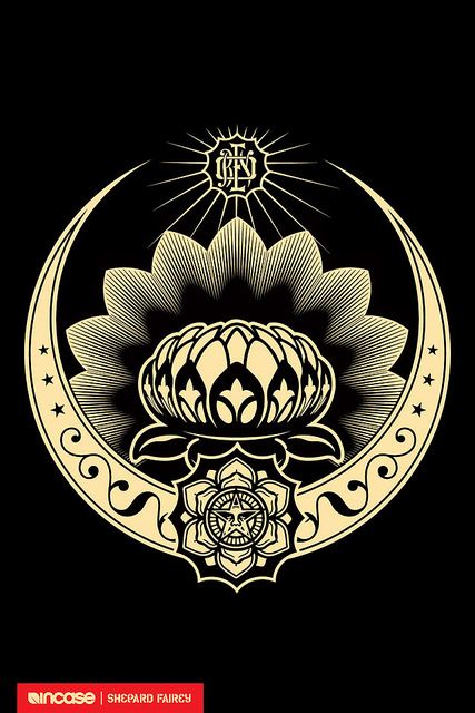 Shepard Fairey Lotus Ornament Obey Wallpaper, Shepard Fairy, Shepard Fairey Art, Omg Posters, Shepard Fairey Obey, Define Art, Obey Art, Illustrated Art, Creative Sewing