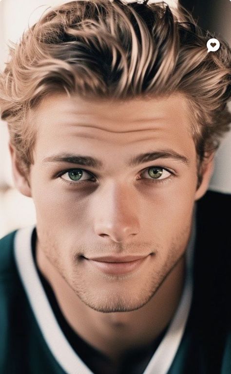 Male Model Blonde, Blond Green Eyes Guy, Irish Facial Features, Blonde Boy With Green Eyes, Blonde Hair Green Eyes Guy, Blonde Hair Guy, Sea Green Eyes, Blonde Hair For Hazel Eyes, Boys With Green Eyes