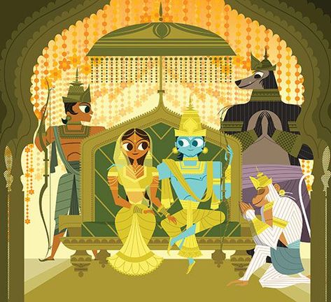 Sanjay Patel: A Hipster’s Guide to Hinduism | Arts & Culture | Smithsonian साईं बाबा, Indian Illustration, Inspirational Photos, Hinduism Art, Vedic Art, Indian Folk Art, Affinity Designer, Indian Art Paintings, God Art