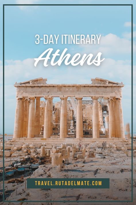 Planning a short trip to Athens? Here's how to make the most of your 3 days in this ancient city. Visit iconic sites like the Acropolis, explore vibrant neighborhoods, and savor delicious Greek cuisine. This itinerary is perfect for experiencing the highlights of Athens in just a few days. Things To Do In Athens, Athens Acropolis, The Acropolis, Basque Country, Ancient City, Acropolis, Short Trip, Travel Information, Ancient Cities