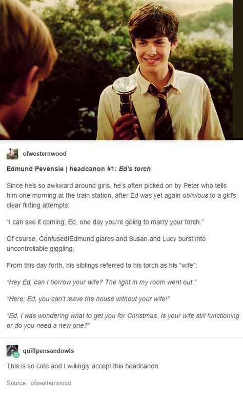 This hilarious headcanon has been brought to you by the amazing tumblr-narnians, as always :D Peter Pevensie Imagine, Peter Pevensie Headcanon, Narnia Headcanons Edmund, Edmund Pevensie Headcanon, Edmund Pevensie Headcannons, Edmund Pevensie Imagines, Narnia Headcanons, Narnia Tumblr, Narnia Imagines