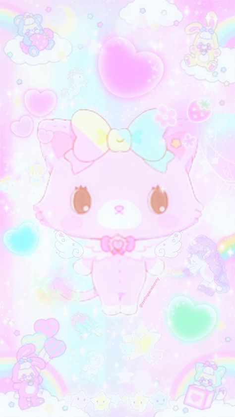 it's yumekawaii this time! i hope i could capture the color palette well. idk why pinterest keeps making my picture dark >< Yumekawaii Wallpaper, Yumekawaii Aesthetic, Yume Kawaii Aesthetic, Picture Dark, Magical Girl Aesthetic, Yume Kawaii, Island Theme, Yami Kawaii, Sanrio Wallpaper