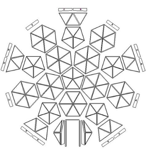 Geodesic Dome Greenhouse, Dome Greenhouse, Dome Building, Geodesic Dome Homes, Dome Structure, Exploded View, Dome Home, Greenhouse Plans, Space Frame