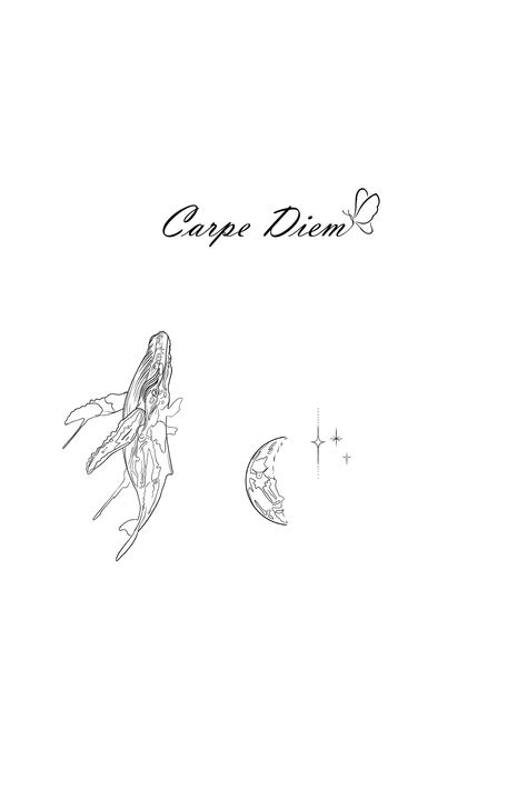 Carp Diem Tattoo, Tasteful Tattoos, Simplistic Tattoos, Carp, Tattoo Ideas, Wallpapers, Humor, Collage, Tattoos