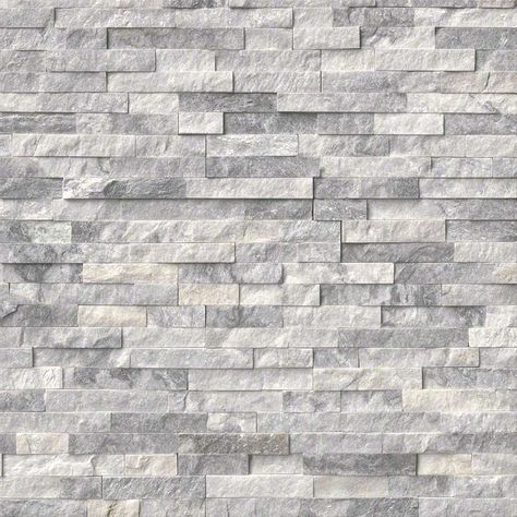 Give your living room a striking new focal point. Take your fireplace from ordinary to extraordinary with Alaska Gray Stacked Stone! Stacked Stone Panels, Stacked Stone Fireplaces, Marble Wall Tiles, Stone Panels, Fireplace Remodel, Grey Panels, Fireplace Makeover, Stacked Stone, Marble Wall