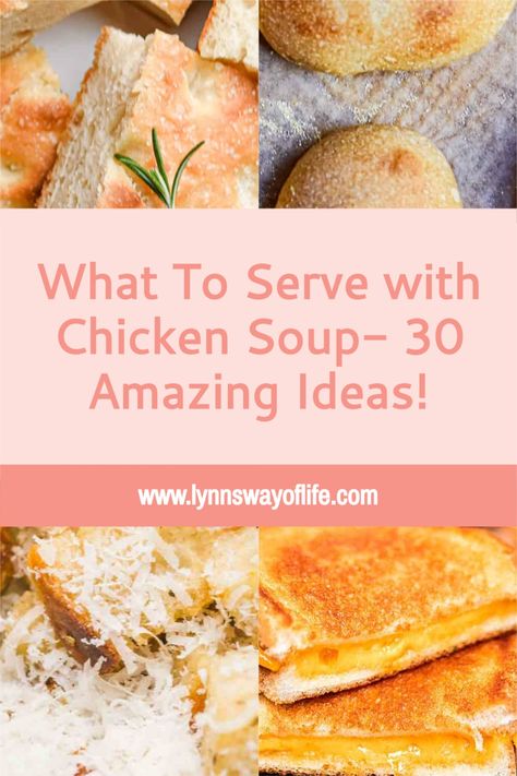 Chicken soup is the ultimate comfort food! When looking for ideas on what to serve with chicken soup, read on for all the delicious recipes! What To Eat With Soup Dinners, What To Serve With Chicken Noodle Soup, Cranberry Walnut Chicken Salad, Wedge Salad Recipes, Walnut Chicken Salad, Spicy Chicken Soup, Chicken Corn Soup, Homemade Chicken Soup, Types Of Sandwiches