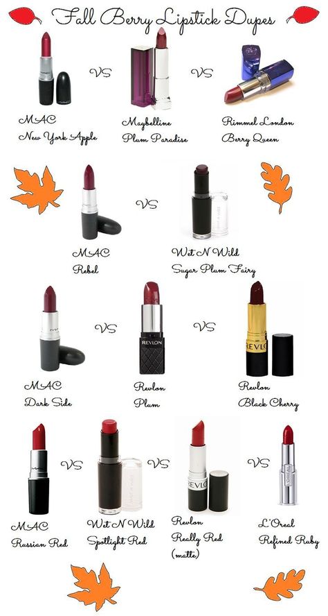 Fall Lippies, Lipstick Drugstore, Nars Illuminator, Fall Lipstick Colors, Lipstick Colours, Fall Lips, Fall Lipstick, Berry Lipstick, Lipstick Collection