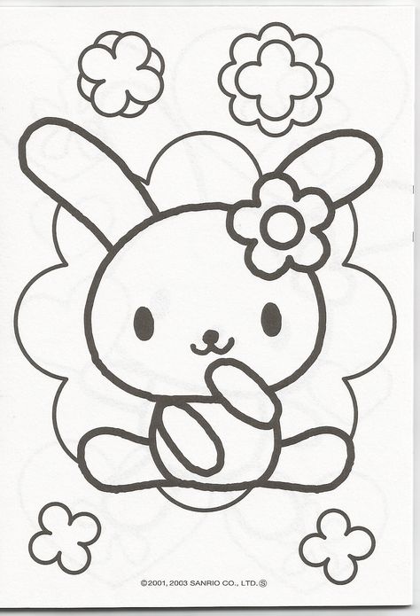 Coloring Page Sanrio, Sanrio Outline Drawing, Sanrio Colouring Pages Printable, Sanrio Coloring Pages Printable Kuromi, Usahana Coloring Page, Hello Kitty Book, Hello Kitty Colouring Pages, Christmas Activity Book, Space Coloring Pages