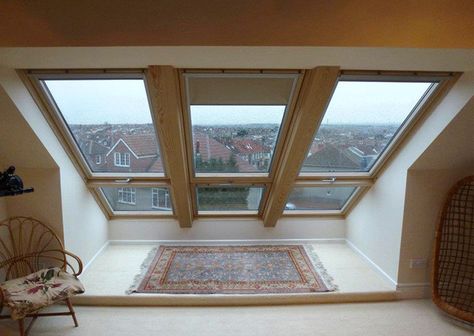 Loft Conversion Storage, Small Loft Conversion, Velux Loft Conversion, Loft Conversion Ideas, Small Attic Renovation, Attic Wardrobe, Attic Renovation Ideas, Attic Doors, Attic Window