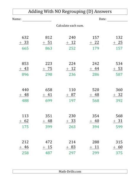 Touch Math 2 AND 3-Digit Addition With Regrouping Addition No Regrouping, 3 Digit Addition, 2 Digit Addition, Addition With Regrouping, Touch Math, Homework Activities, Free Printable Math Worksheets, Math 2, Online Quizzes