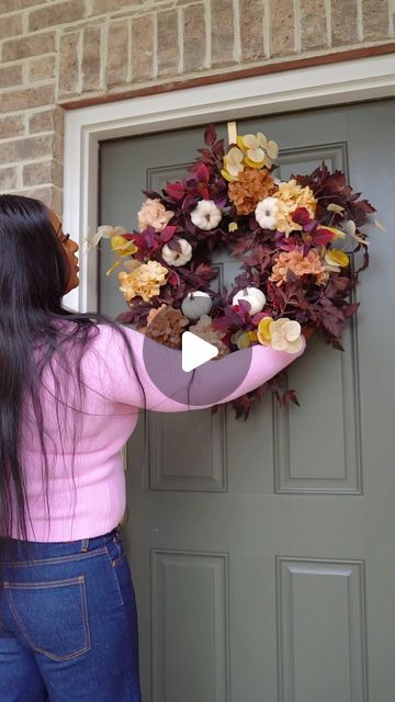 Nadine Ness on Instagram: "DIY Fall Floral Wreath

Elevate your Fall entry door decor this season with this beautiful DIY.

🍂Very Elegant 🍂

Would you re-create?

#diyfalldecor #Fall #Autumn #Falldecorating #diywreath #fallflorals #floralarrangement #centerpieces #flowerarrangement #floraldecor #Cozyvibes" Diy Fall Floral Wreath, Entry Door Decor, Fall Entry, Fall Floral Wreath, Instagram Diy, Entry Door, Fall Decor Diy, Fall Floral, Diy Wreath