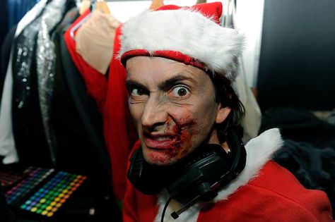 As "Zombie Santa" in the 2013 Absolute Radio's Christmas Panto. David Tennant Crowley, David Tennant And Michael Sheen, Doctor Who 10, Casey Jones, David Tennant Doctor Who, Martin Sheen, David Michael, Michael Sheen, Married Men