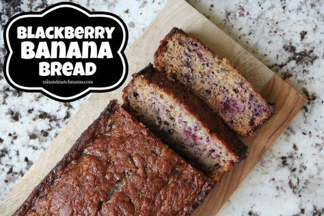 Berry Banana Bread, Yummy Biscuits, Banana Dessert Recipes, Blackberry Recipes, Banana Dessert, Bread Mix, Fruit Breakfast, Toddler Food, Banana Bread Recipe