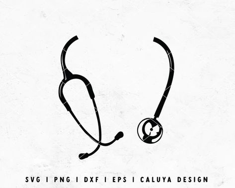 Caluya Design, Nurse Decals, Stethoscope Svg, Medical Stickers, Sticker Making, Cricut Monogram, Medical Symbols, Medical Logo, Christmas Monogram