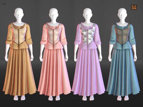 Sims 4 Cc Clothes Historical, Sims 4 Elizabethan Cc, Elfdor Sims 4 Cc, Sifix Sims 4 Cc, Medieval Dress Sims 4 Cc, Sims 4 Medieval Dress, Ye Medieval Ts4, Sims 4 Cc Tudor Dress, Sims 4 Cc Sifix Dress