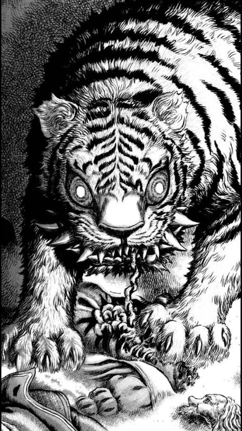 Berserk Monster, Black And White, White, Black