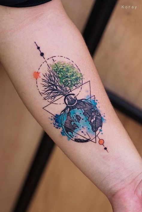 Small Forearm Tattoos, Cool Forearm Tattoos, Tree Tattoo Designs, Inspiration Tattoos, Forearm Tattoo Women, Tree Of Life Tattoo, E Tattoo, Tattoo Life, Forearm Tattoo Men