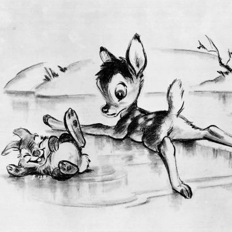 Bambi & Thumper Sketch