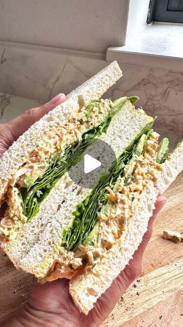 Chetna Makan on Instagram: "BETWEEN THE SLICES - Episode 38 Chicken Avocado Sandwich  1 Chicken breasts  3 tbsp Mayo  1 tsp whole grain mustard  Pinch of salt  1/2 tsp chilli oil  Handful of fresh chives, chopped  Slices of white bread  Butter  Spinach leaves  Sliced avocado  Enjoy x #reels #reelsinstagram #reelsvideo #chetnamakan #betweentheslices #recipes #sandwich #chicken" Chetna Makan, Chicken Avocado Sandwich, Spinach Sandwich, Sandwich Chicken, Whole Grain Mustard, Sliced Avocado, Chilli Oil, Avocado Sandwich, Chicken Sandwich Recipes