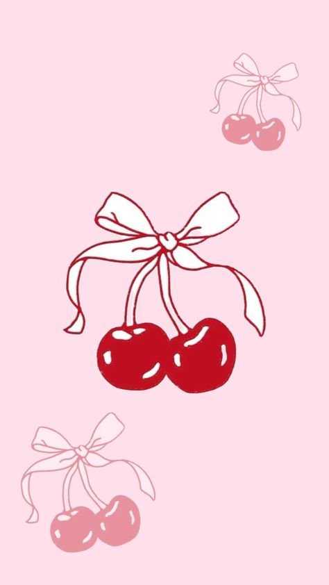 #lockscreen #background #wallpaper #cherry #bow #cute #girly #pink #coquette #aesthetic Cherry Wallpaper Aesthetic Iphone, Cherry Background Aesthetic, Cherry Background, Pink Coquette Aesthetic, Lockscreen Background, Pink Coquette, Abstract Art Wallpaper, 1% Wallpaper, Pink Iphone