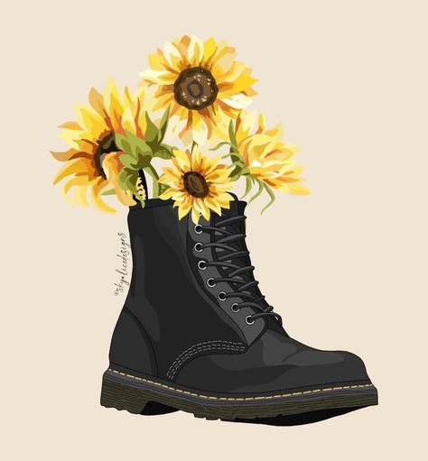 Sky🌿|Art & Design (@skyalicedesigns) posted on Instagram • Apr 7, 2021 at 6:00am UTC Marten Illustration, Boot Art, Become Popular, Neutral Background, Sky Art, I Have Done, Black American, Doc Martens, Dr. Martens Boots