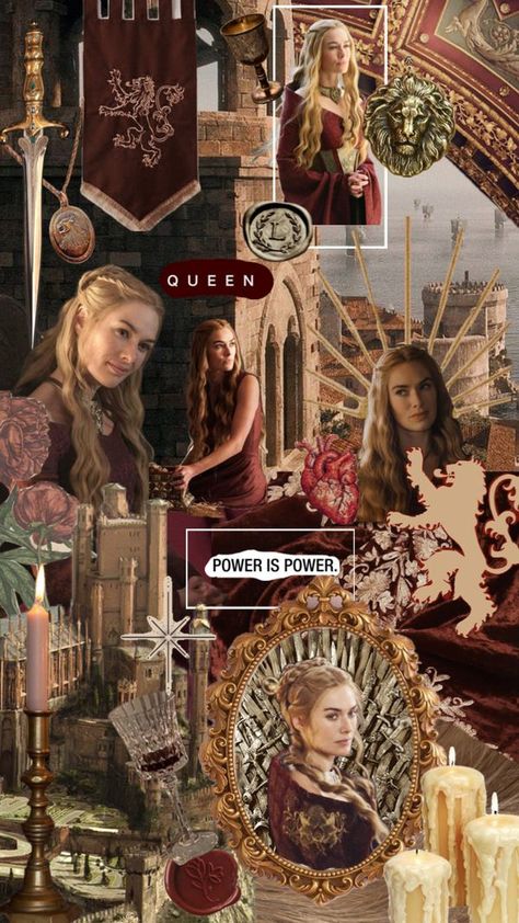 Cersei Lannister Wallpaper, Cersei Lannister Aesthetic, Cersei Lannister Cosplay, Lannister Aesthetic, Queen Cersei, Cersei Lannister, House Targaryen, Game Of Thrones Houses, A Song Of Ice And Fire