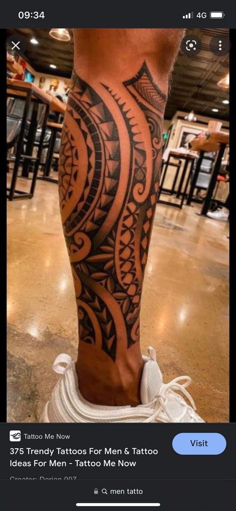 Hawaiian Leg Sleeve, Men’s Hawaiian Tattoos, Tongan Tattoo Leg, Polynesian Tattoo Designs Leg Men, Polynesian Tiger Tattoo Designs, Modern Leg Tattoo Men, Maori Calf Tattoo Men, Hawaiian Leg Tattoo For Men, Niuean Tattoo