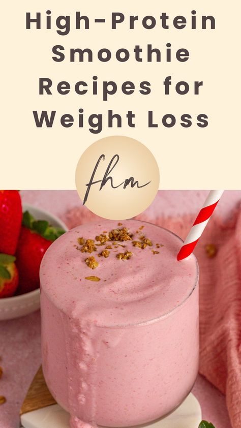 When you have a weight loss goal, high-protein smoothies are sometimes a convenient way to hit your protein target. I enjoy protein smoothies, especially when they are thick, creamy, and full of flavor. A good protein smoothie will feel much more like a treat than a “weight loss” food. Best Protein Shakes For Women, High Protien Smoothies, High Protein Low Calorie Smoothies, Morning Protein Smoothie, Protien Smoothies Recipes, Protein Smoothie Recipes Healthy, Oats Smoothie Recipes, High Protein Smoothie Recipes, Coffee Protein Smoothie