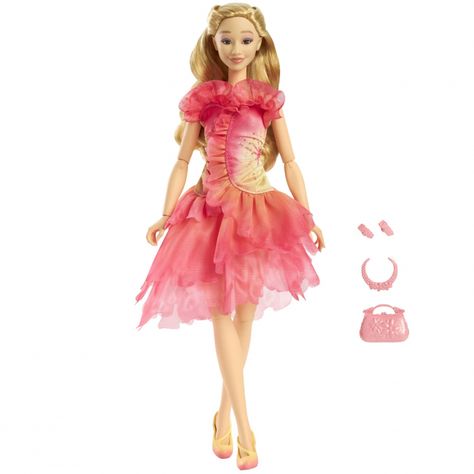 Wicked 2024 movie dolls - YouLoveIt.com Ariana Grande Doll, Wicked Glinda, Bag Necklace, Land Of Oz, Long Blonde, Movie Fashion, Dynamic Poses, Universal Pictures, Long Blonde Hair