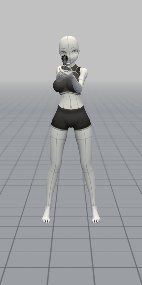 Female Base Pose, Easy Pose 3d, 3d Poses Reference, Pose Base, 3d Pose, Easy Pose, Female Base, Pose Dolls, Manga Poses