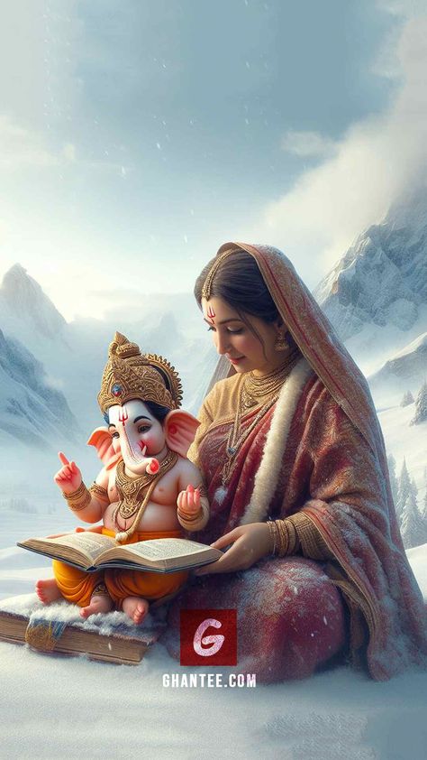 Ganesh With Parvati, Wallpaper Shiv Parvati, Shiv Photo Hd, Swami Samarth Hd Wallpaper, Bholenath Wallpaper, Lord Ganesha Hd Wallpaper, Krishna With Radha, Radha Images, Mata Parvati