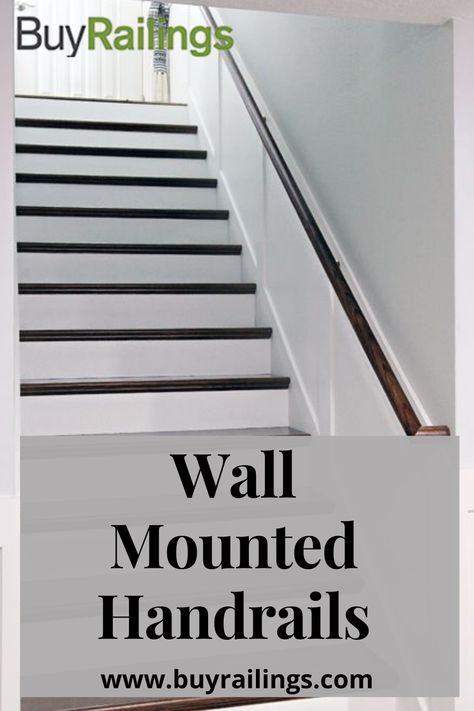 Wall-mounted stair railing can add an attractive finish and a degree of safety to any residential or commercial project. A wall-mounted handrail is simple enough for most handy homeowners to install themselves. Depending on the material, a wall-mounted stair handrail can be used in both indoor and outdoor locations. Staircase Accent Wall, Pantry Modern, Stairs Pantry, Loft Room Ideas, Under Stairs Pantry, Stair Layout, Stairs Trim, Wall Mounted Handrail, Stair Banister