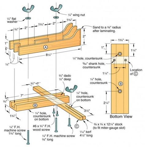 Bandsaw Fence, Diy Bandsaw, Woodworking Bandsaw, Wooden Guitar Stand, Bandsaw Projects, Free Woodworking Project Plans, Woodworking Project Plans, Popular Woodworking, Homemade Tools