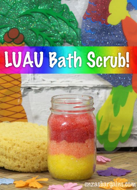 Luau Party Crafts, Luau Crafts, Luau Favors, Pineapple Favors, Bunco Gifts, Luau Party Favors, Bath Scrub, Bath Scrubs, Hawaiian Luau Party