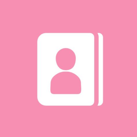 ⊰ 𝑩𝒍𝒖𝒏𝒅 ⊱ ﹫Theme 𝐏𝐈𝐍𝐊 Contacts icon pink Pink Icon Contacts, Contacts App Icon Pink, Pink Contacts Icon, Ipad Makeover, Pink Contacts, Contacts Icon, Pink Ios, Icons Pink, Theme Pink