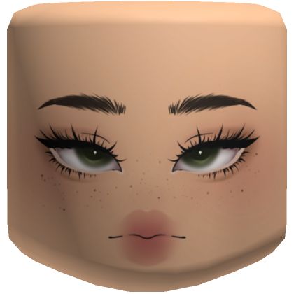 Roblox Face Codes Green Eye, Makeup Roblox Faces, Roblox Makeup Codes, Roblox Makeup Faces Codes, Roblox Face Codes Makeup, Roblox Makeup Faces, Cute Roblox Faces, Brookhaven Codes Face, Blushing Makeup