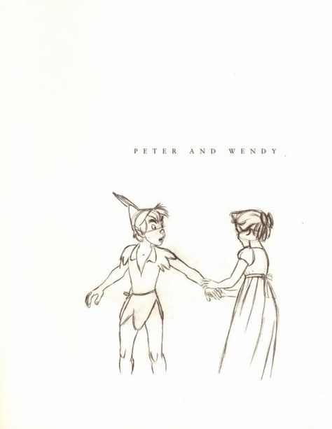 Peter Pan & Wendy Tattoo Disney, Peter And Wendy, Peter Pan, No Way, Disney, White