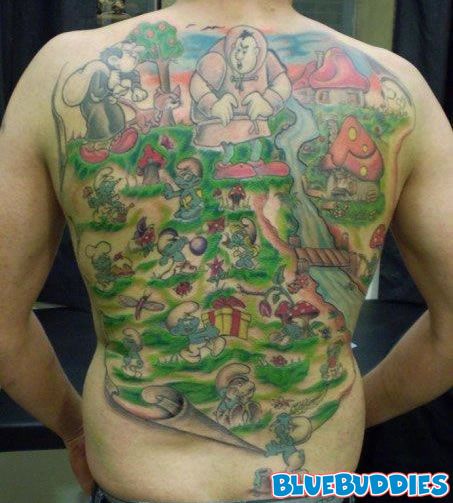 Smurf Tattoos, Fist Tattoo, Tattoo Memes, Tattoo Mistakes, Smurf Village, Movie Tattoo, Type Tattoo, Tattoo People, Tattoo Fails