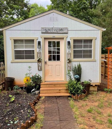 14’x 36’ Shed to House Conversion in North Carolina Tony House Layout, 14x36 Shed House Floor Plans, 14x36 Tiny House, Adu Ideas Cottage, 14x32 Shed House Interior, Convert Shed To Guest House, Garage To Tiny House Conversion, Converting Shed To Tiny House, Garage To Cabin Conversion