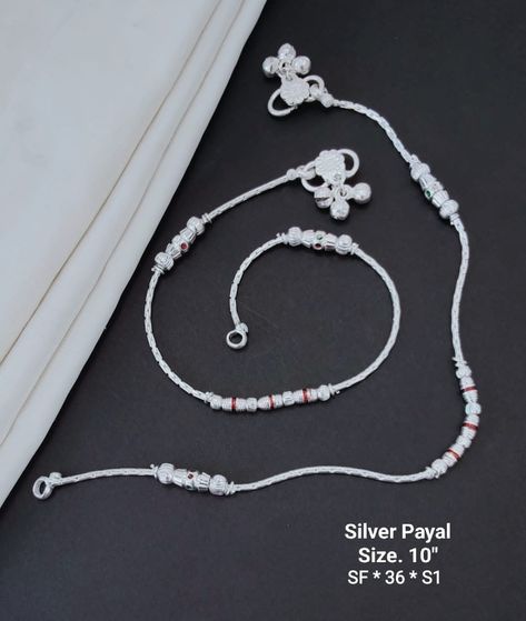 Silver Patilu Design, Kolusu Designs Silver, Anklets Indian Silver Modern, Marriage Manifestation, Toes Rings, Rajput Jewellery, Simplistic Jewelry, Silver Anklets Designs, Silver Payal